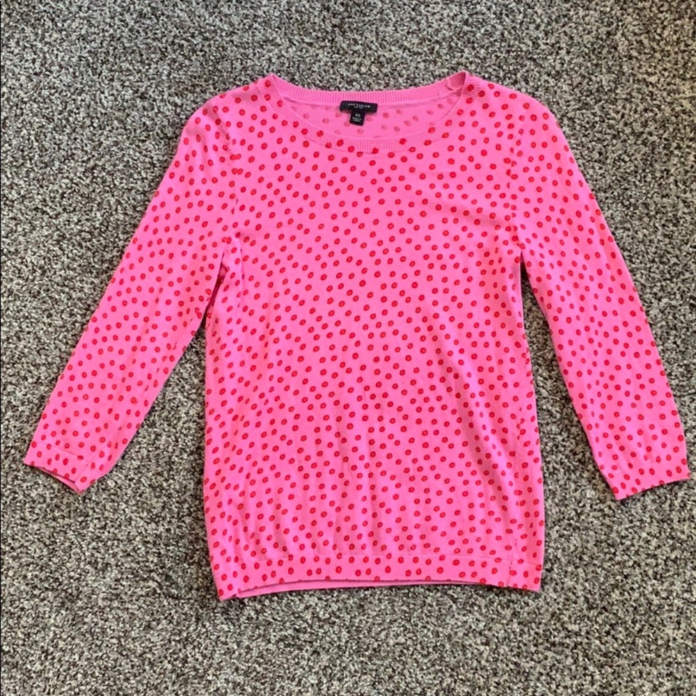 XS Ann Taylor sweater pink